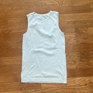 Sleeveless White Tank Top